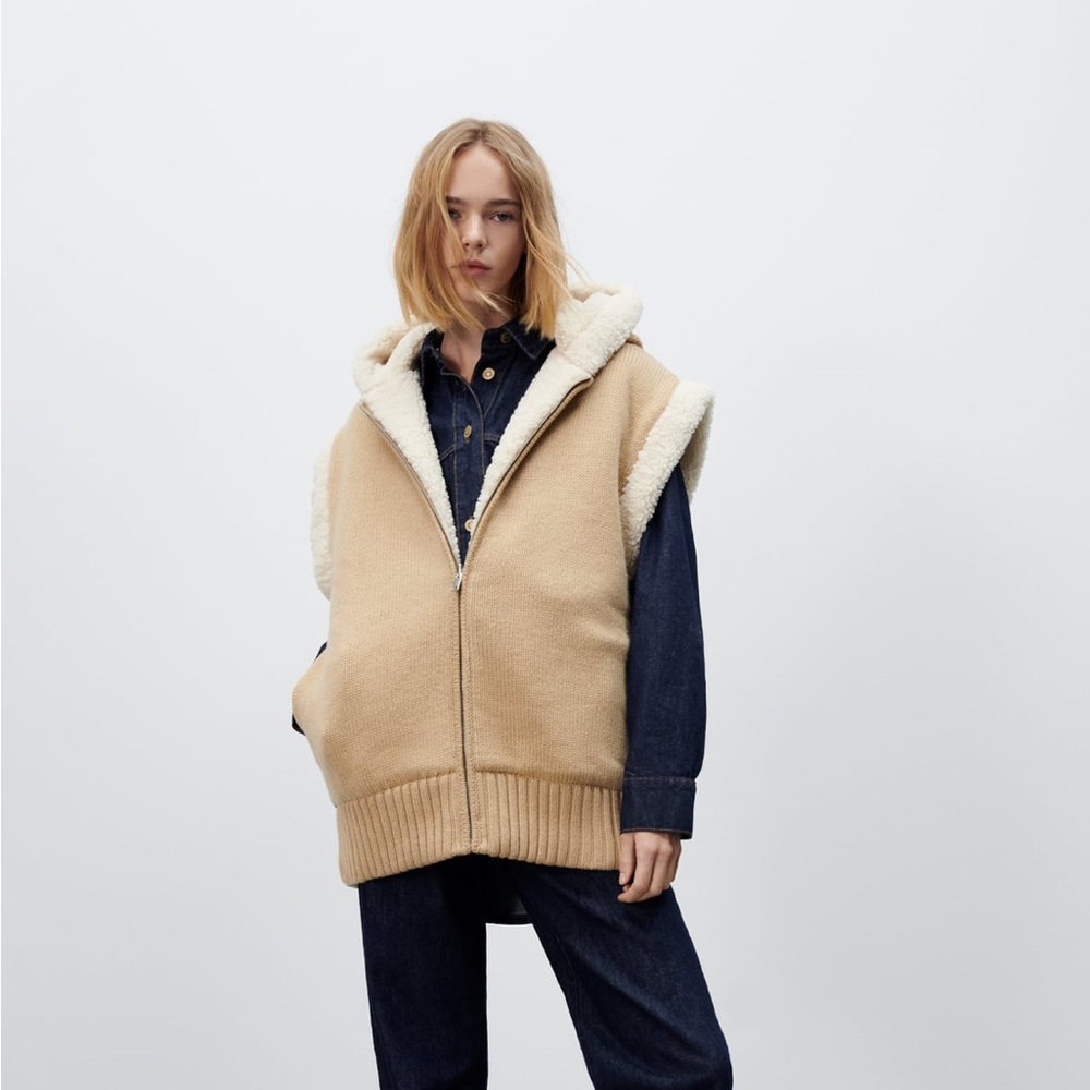 Zara Fleece Knit Vest